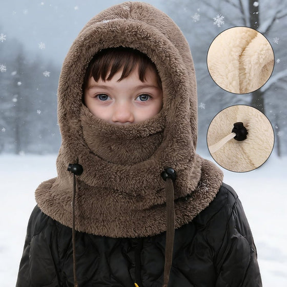 Kinder 3-In-1 Fleece Winterhaube