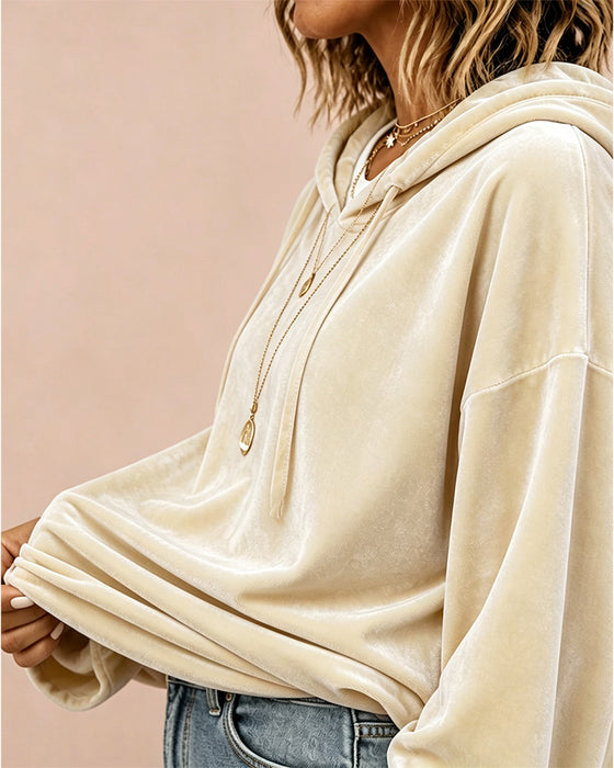 Hoodie Einfarbig Langarm