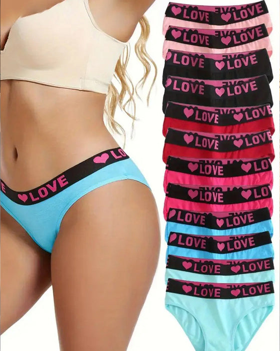Slips Herzmuster niedrige Taille