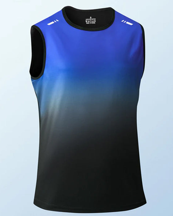 Herren-Tanktop, Farbverlauf, Rundhals