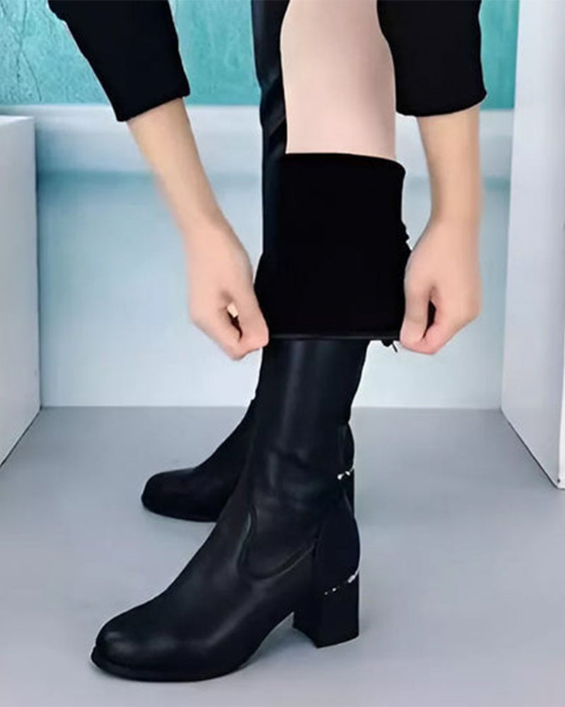 🔥 LETZTER TAG ANGEBOT 🔥🌸✨Warme Lederstiefel für Damen
