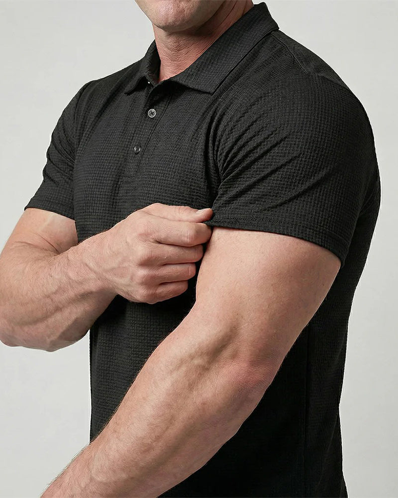Herren T-Shirt Lässig Einfarbig