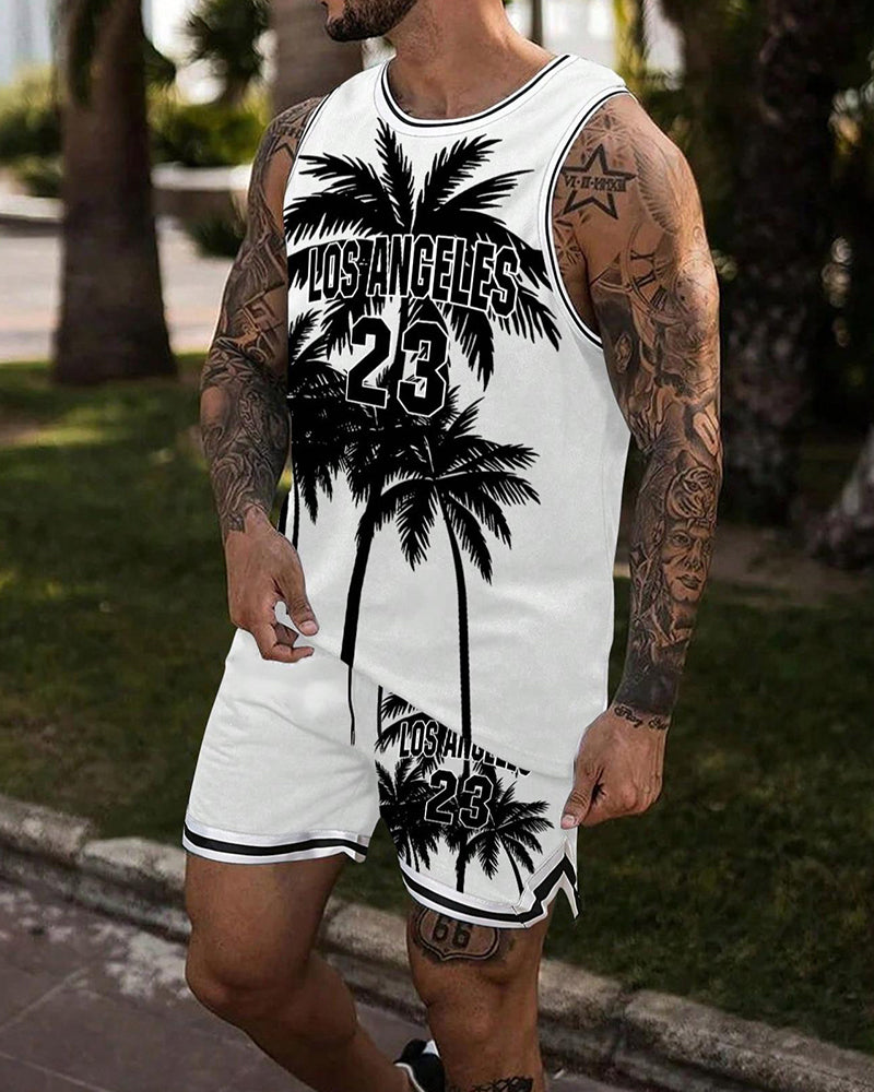 Set Ärmellos Tank Top Shorts