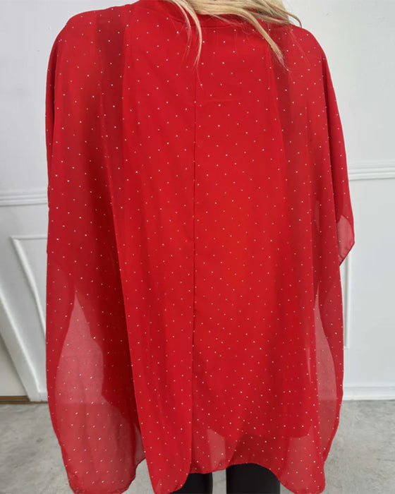 Modisches Hemd mit Fledermausärmeln