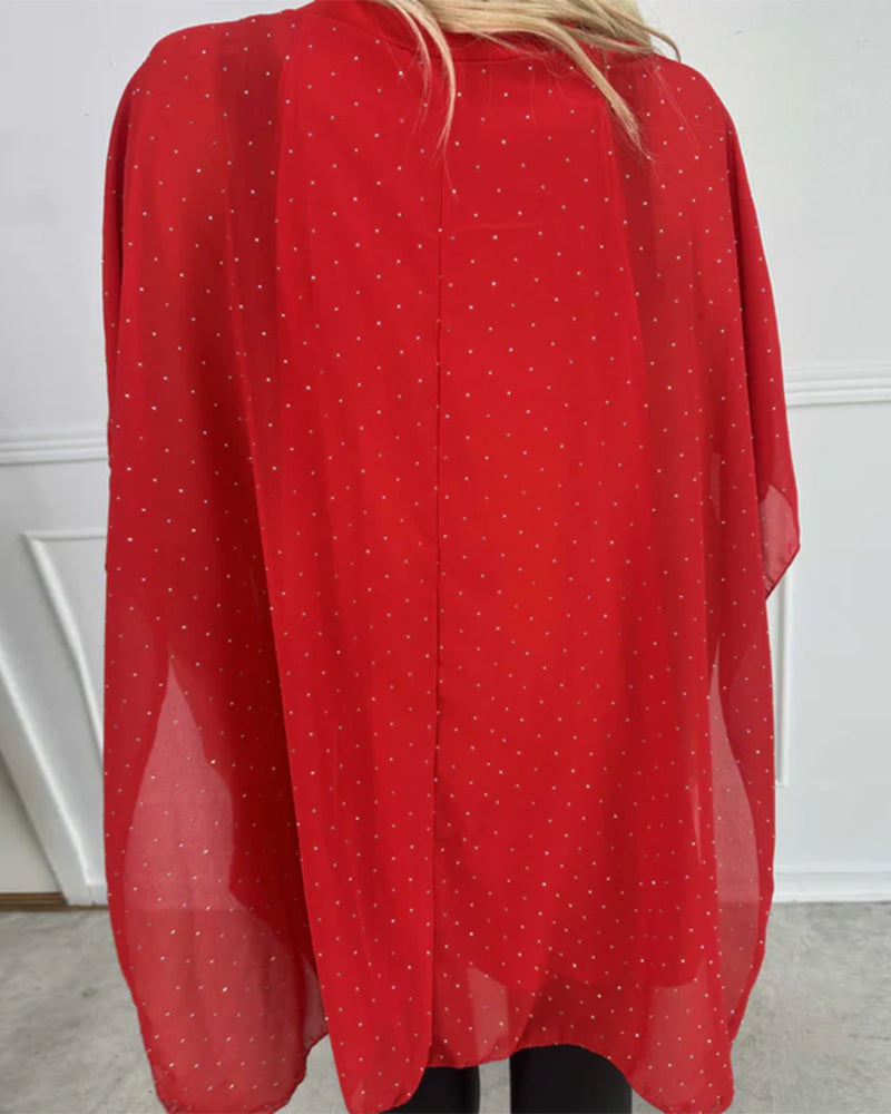 Modisches Hemd mit Fledermausärmeln