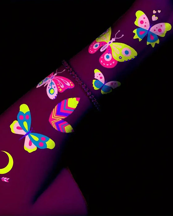 Fluoreszierende Tattoo-Sticker
