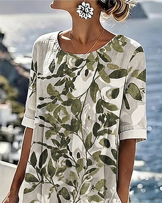 Kleid Gedruckt Shift