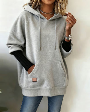 Lockerer Kapuzenpullover Im Casual-Stil