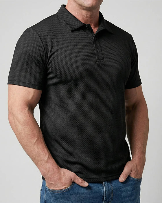 Herren T-Shirt Lässig Einfarbig