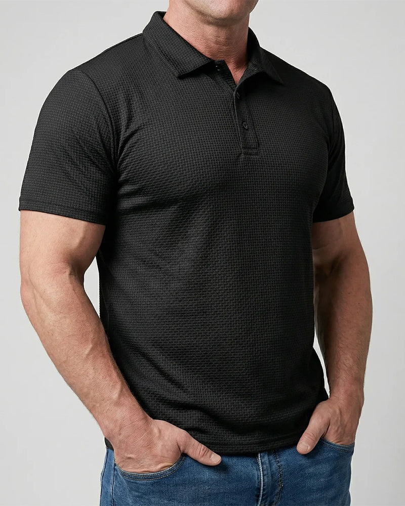 Herren T-Shirt Lässig Einfarbig