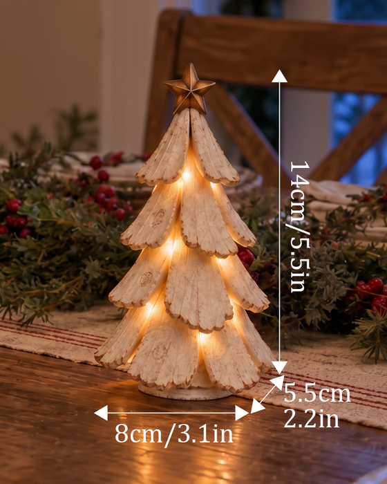 🎄🌙 Vintage Weihnachtsbaum Mit Licht Figur
