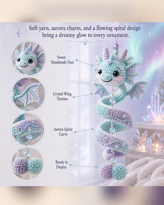 🐉 Anfängerfreundliches DIY-Set für ein verzaubertes Drachen-Spiral-Hängeornament | Komplettset inklusive aller Werkzeuge und einer Schritt-für-Schritt-Anleitung 💕