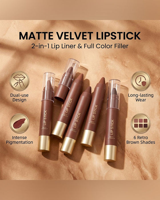 Samt Matt Seiden Textur Hohes Pigment Lippenstift