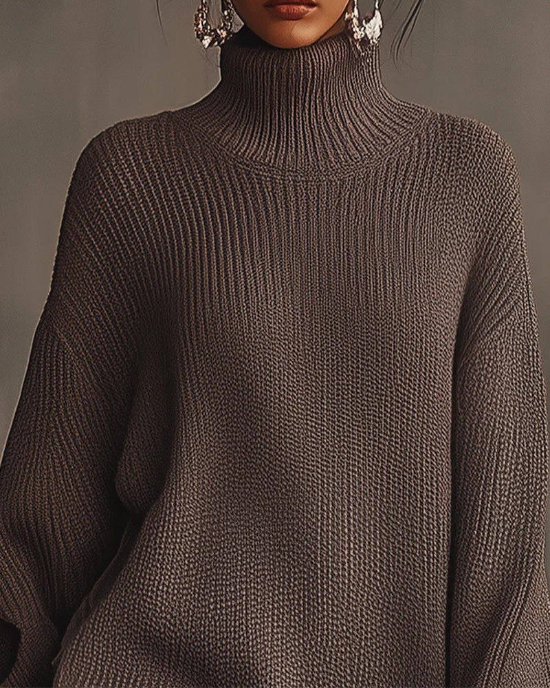 Set Mit Elegantem Stil, Pullover-Schicht Und Camisole-Kleid