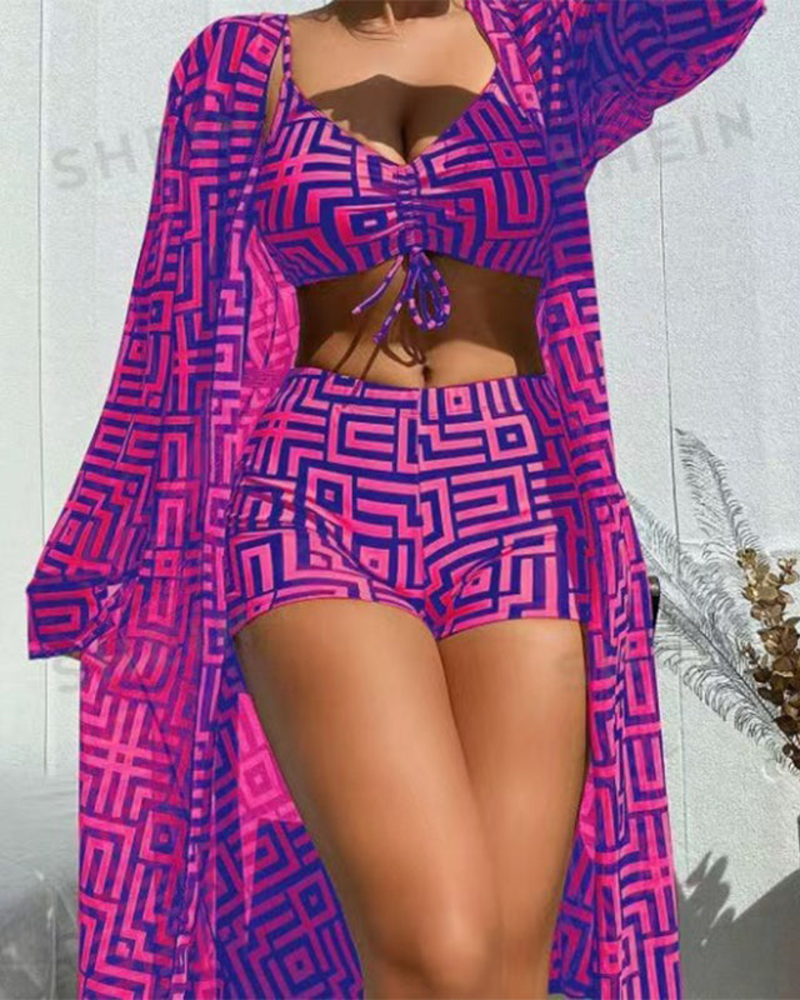 Bikini Dreiteiler flache Vorderseite