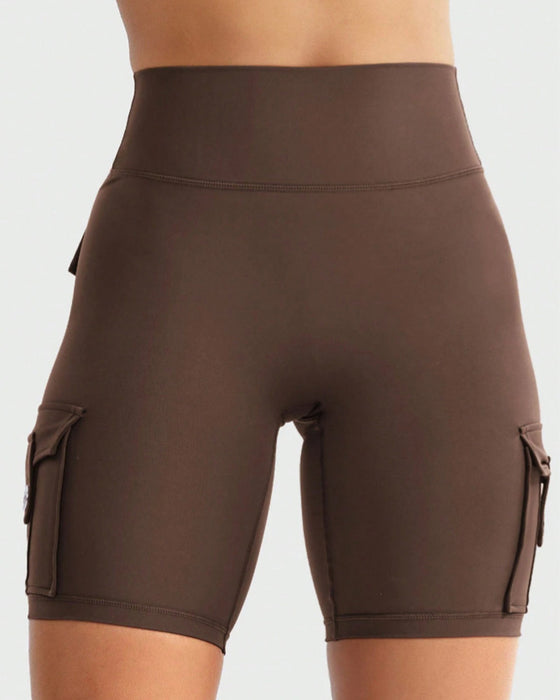 Leggings Damen Multi-Tasche Radfahren Capri