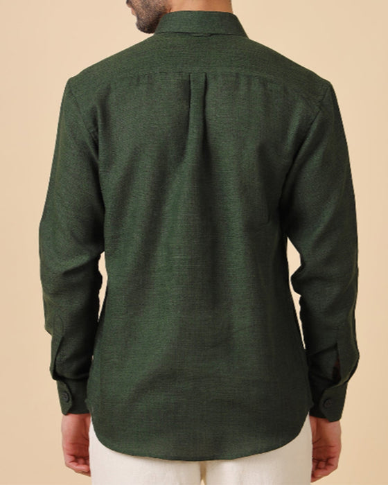 Hemd Herren Langarm Uni Farbe