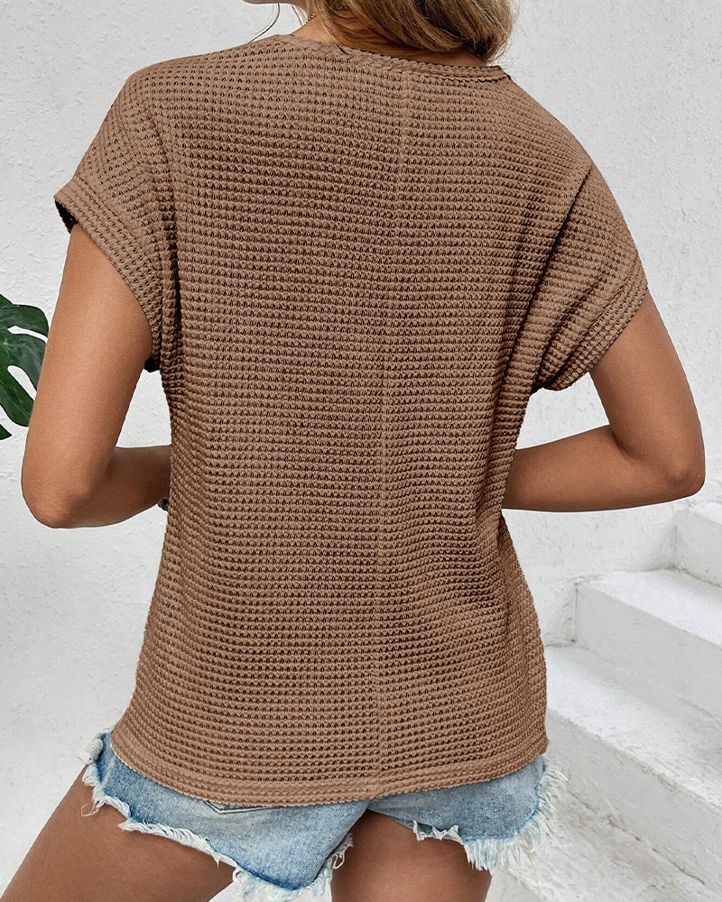 T-Shirt Raglan Netz Hohl Aus Atmungsaktiv