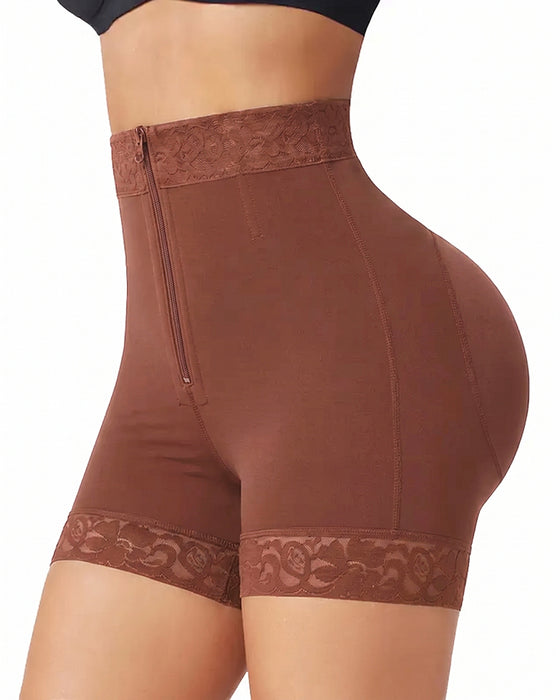 Hose Spitze Reißverschluss Hohe Taille Po Hebend