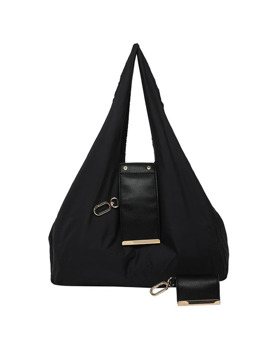 Verwandelbare Charm-Tasche – Stilvolle Vegane Leder Tote & Schlüsselanhänger-Charm