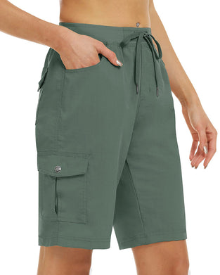 Damen Shorts Schnelltrocknende Cargoshorts Mit Taschen