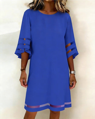 Kleid Halbarm Casual Gerade