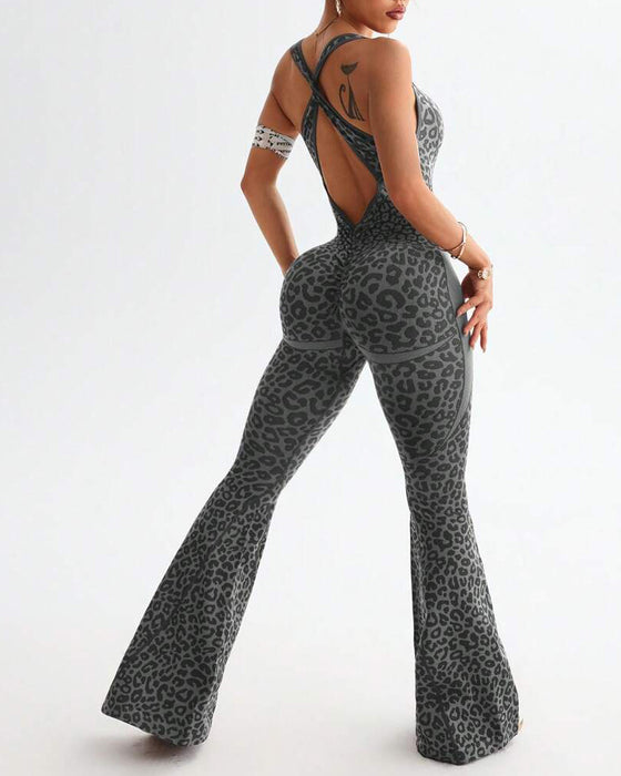 Formender Leopard-Yoganahtloser