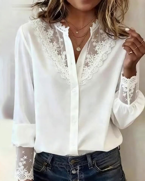 Hemd stilvoll und elegant Patchwork