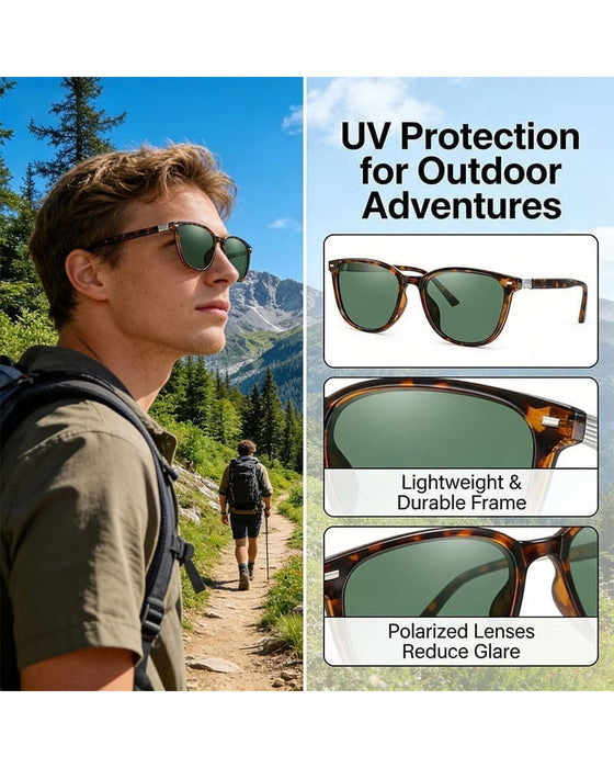 Sonnenbrille Großes Gestell Polarisiert