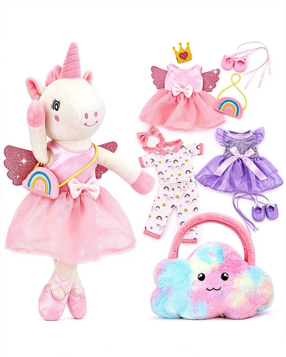 Spielzeug Ballerina Einhorn Plüsch