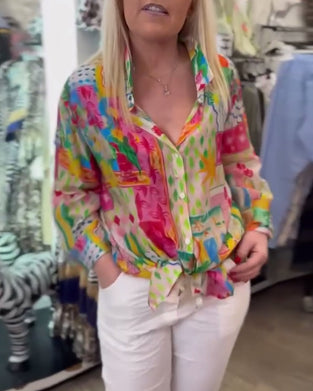 Hemd Bunt Modisch Reverskragen