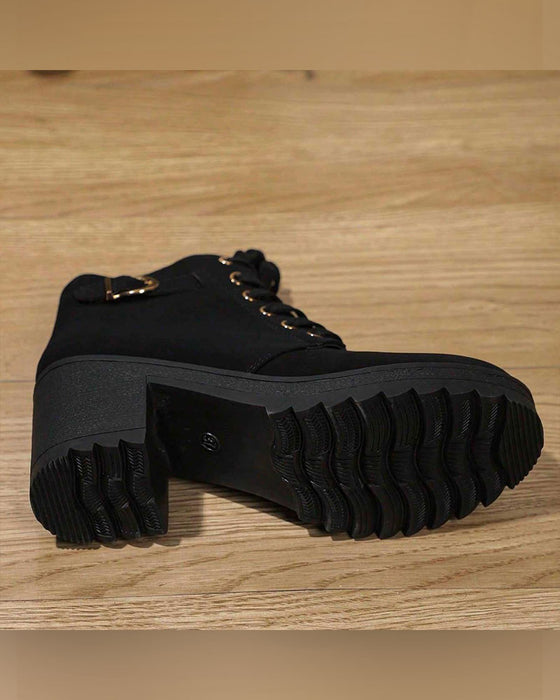 Chunky Plateau Stiefeletten