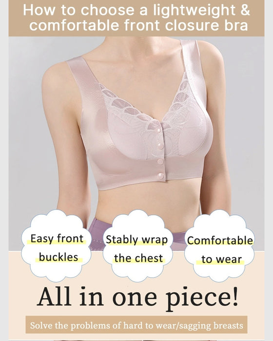 BH Frontverschluss Satin Spitze