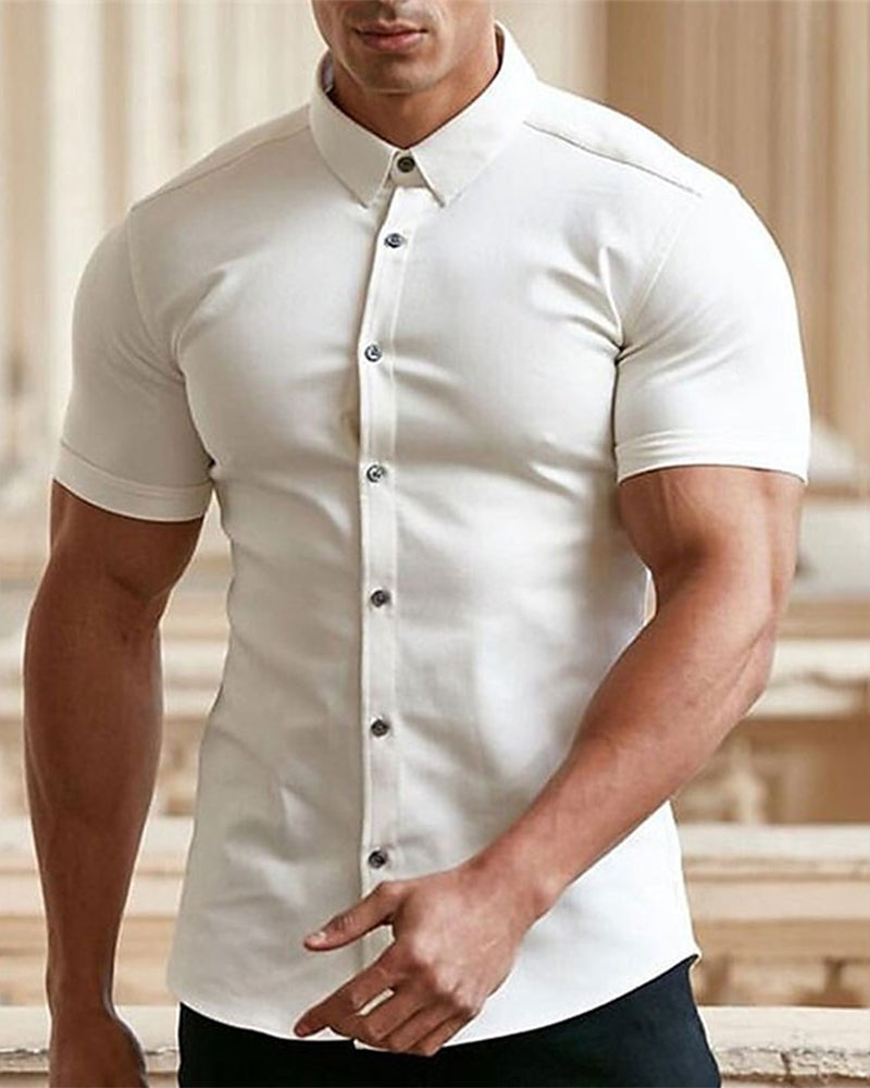 Hemd Herren Kurzarm Stretch