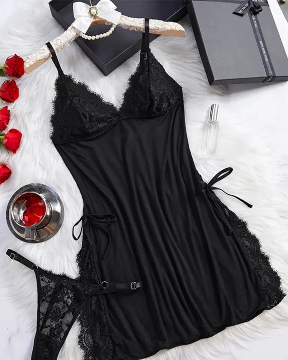 Dessous Sexy Tiefes V-Ausschnitt