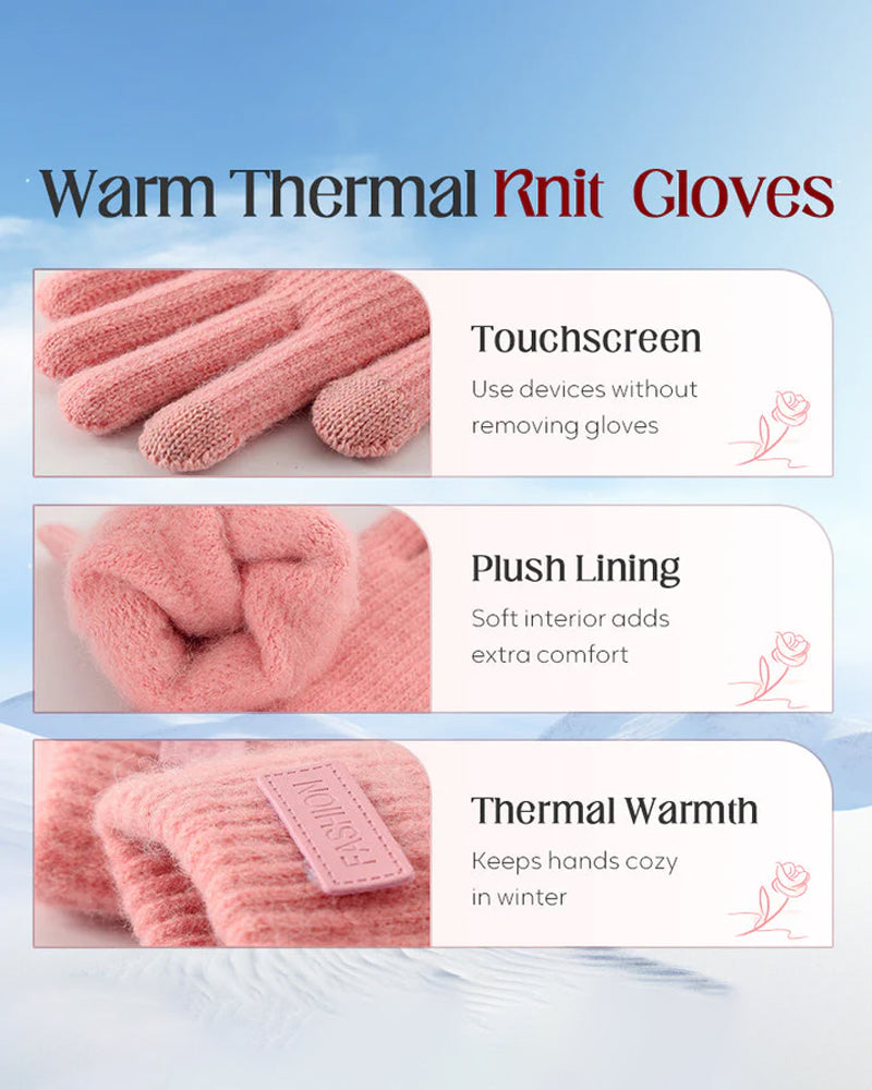 Warm Thermo Gestrickt Touchscreen Handschuhe