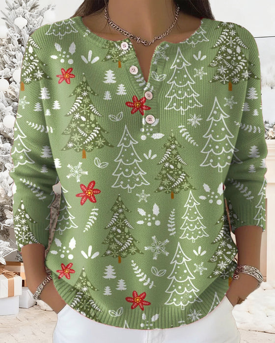 Pullover Mit Weihnachtsbaum - Muster