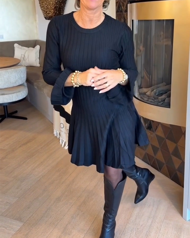 A-Linie-Kleid mit Schirmärmeln