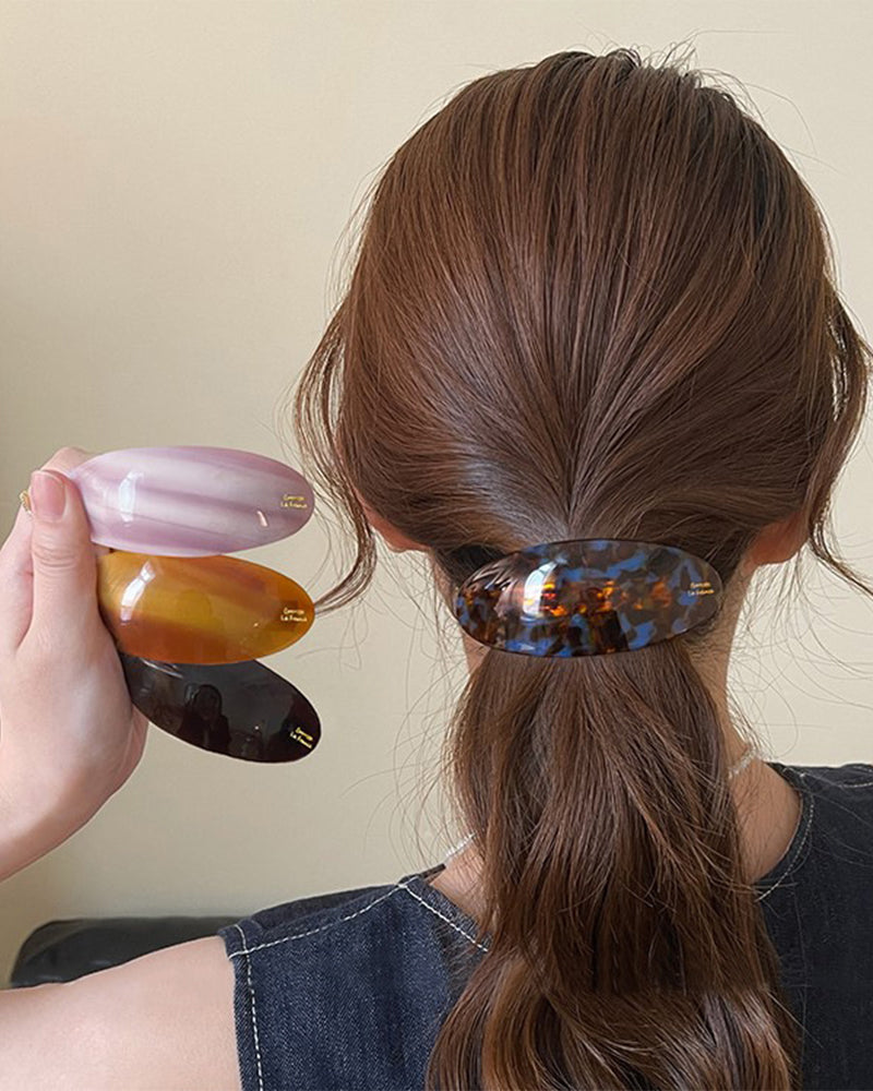 Ein-Wort Pferdeschwanz Haarnadel Fortgeschrittenes Gefühl Pony Klemme Halb Binden Haar Feder Klemme Seite Klemme Haaraccessoires