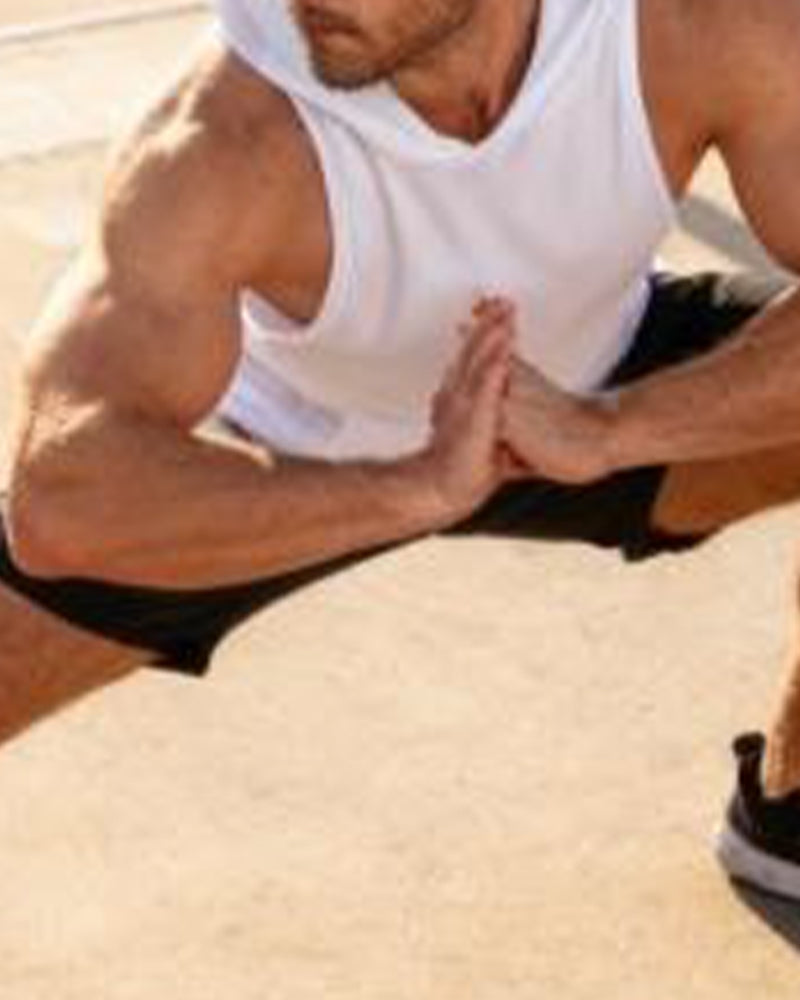 Tank Top Herren Kapuze Tasche