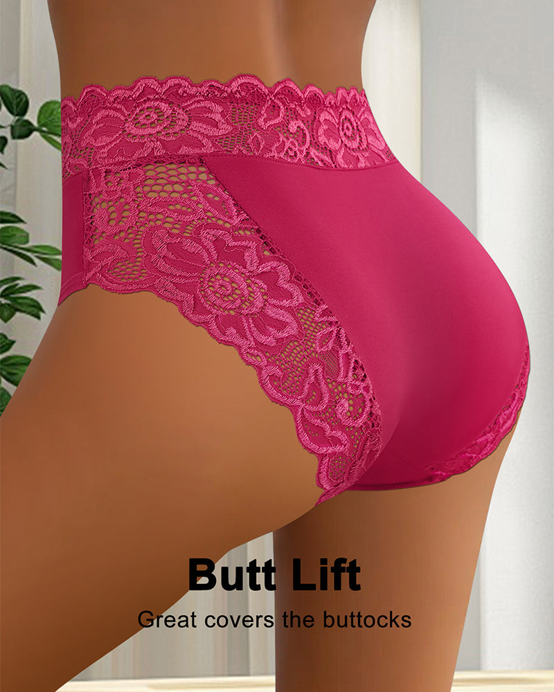 Höschen Sexy Spitze Mittelhoch-5