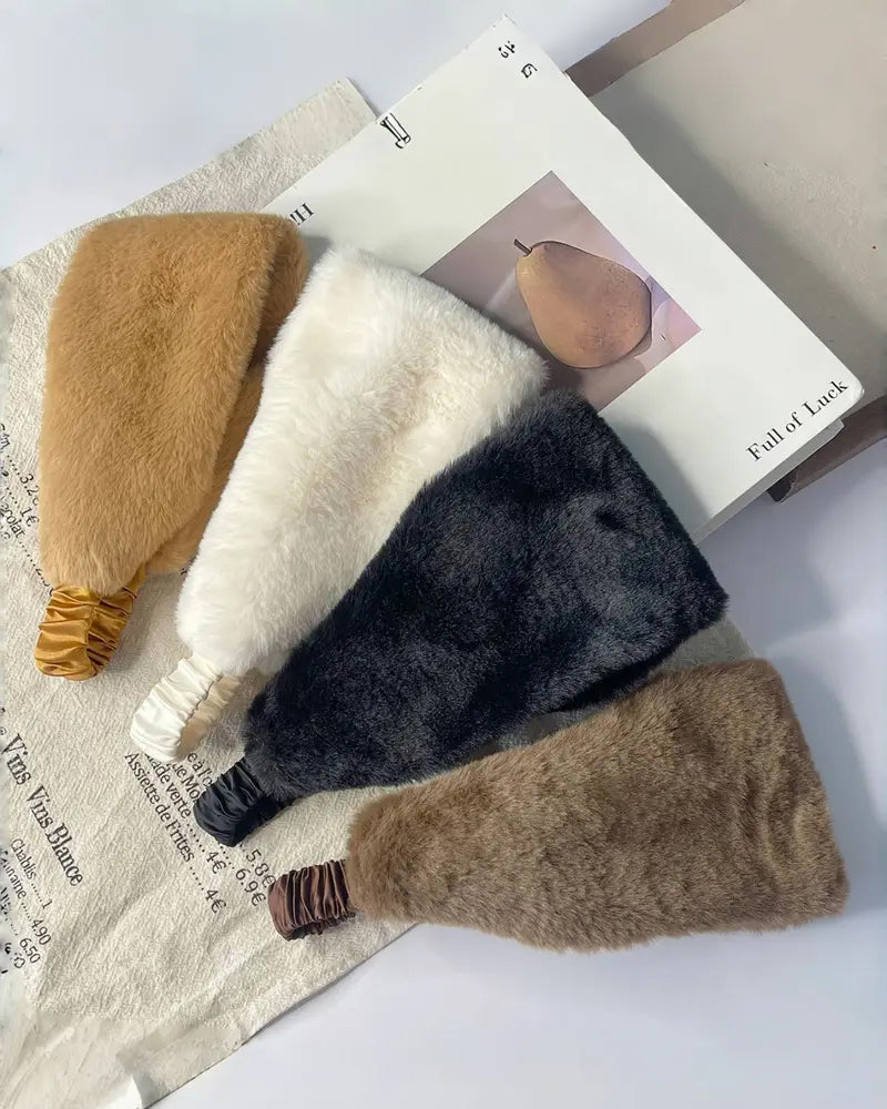 Stirnband Breiter Rand Weich Warm Winddicht Kältefest Flauschig