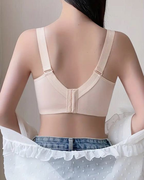 BH Elegant Voll Bedeckt Schleife Kontrast Spitze Push Up