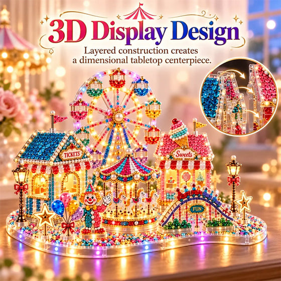 3D LED Weihnachten Diamant-Kunst DIY Set