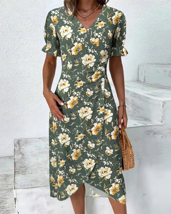 Kleid V-Ausschnitt Elegant Pendler