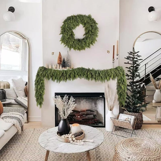 Rattan Künstliche Pflanze Weihnachten