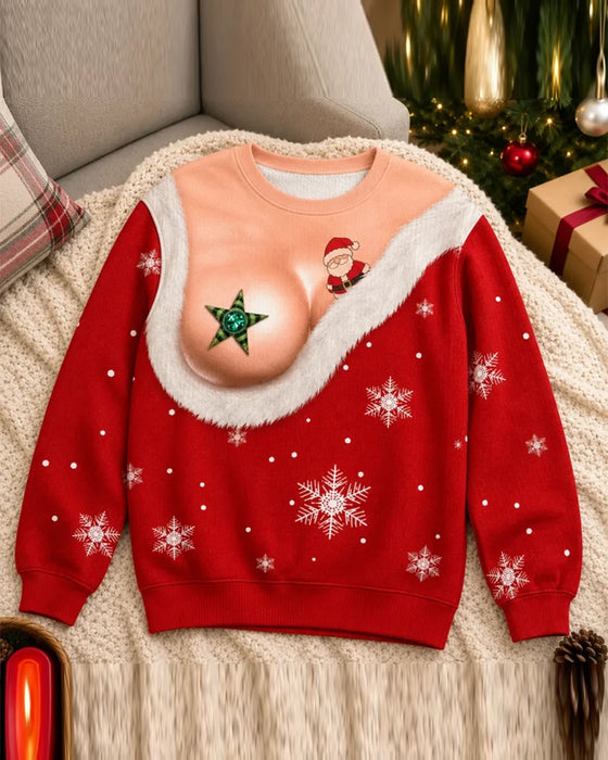 Sweatshirt Rundhals Weihnachten Sexy Lustig