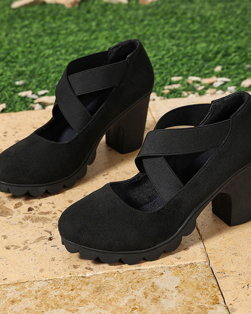 Schuhe Vintage Kreuz Schnürung