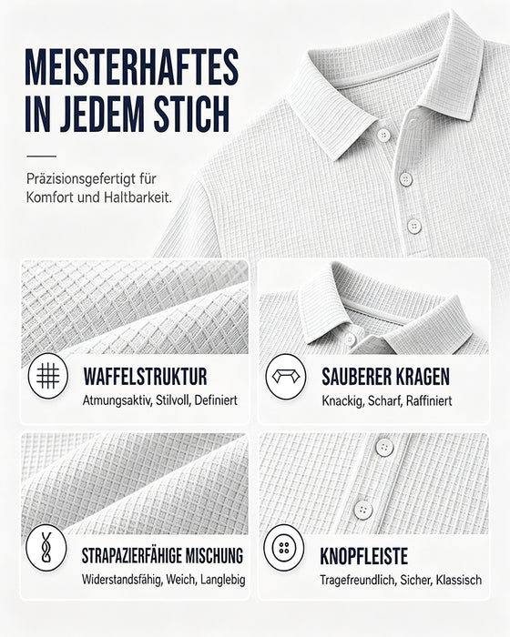 Top Herren Einfarbig Reverskragen