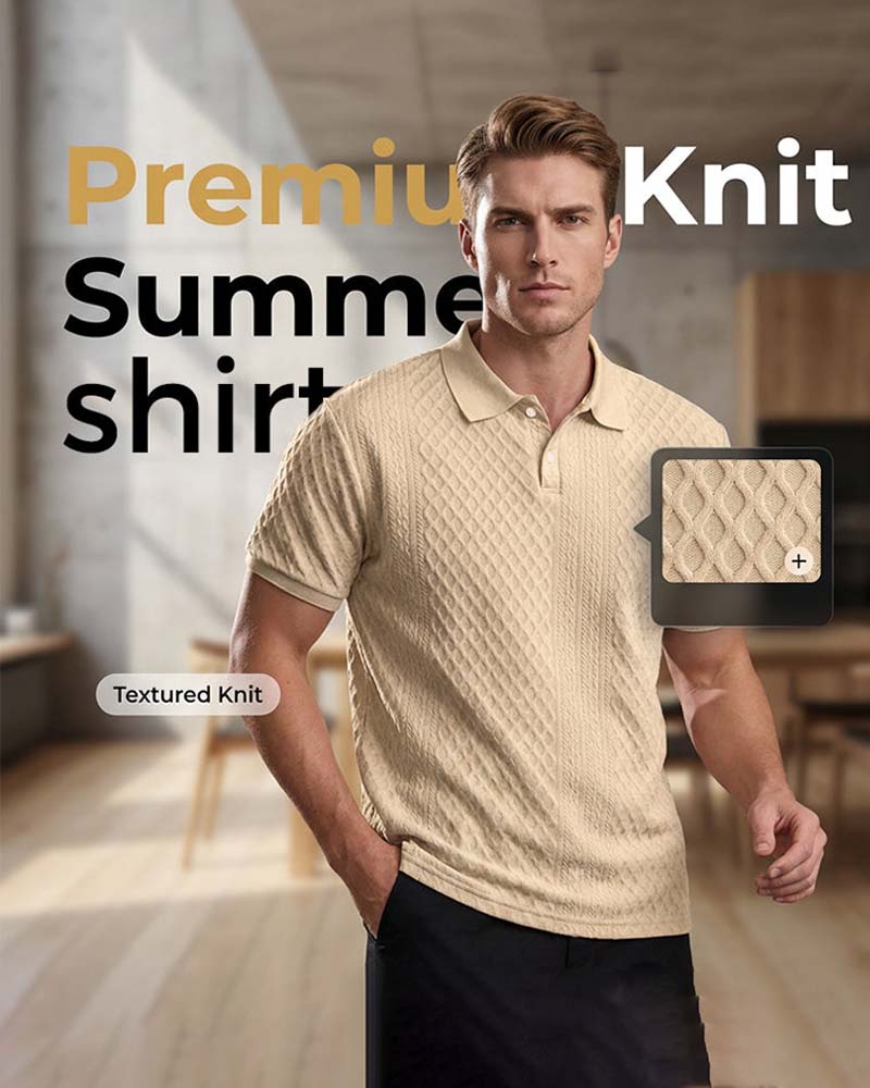 Hemd Umlegekragen Herren Polo